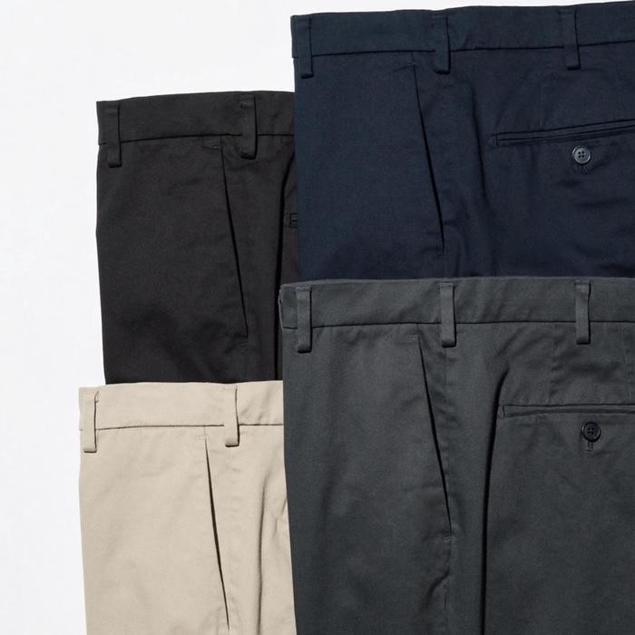 Celana Chino Slim Fit UNIQLO Original Pria Panjang Stretch best seller