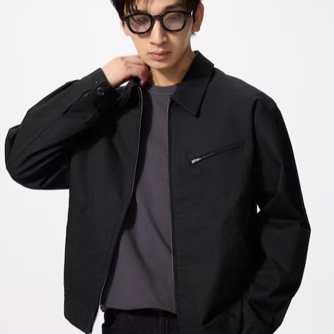 Jaket Blouson Ritsleting Denim Jacket UNIQLO Original