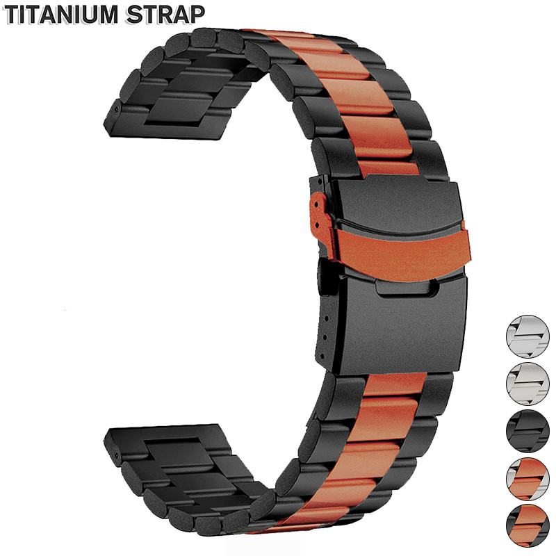 IMPORT 22mm Titanium Strap for Huawei Watch 5 GT5 Pro 4 GT4 GT3 3Pro 46mm Active 2 Luxury Band for