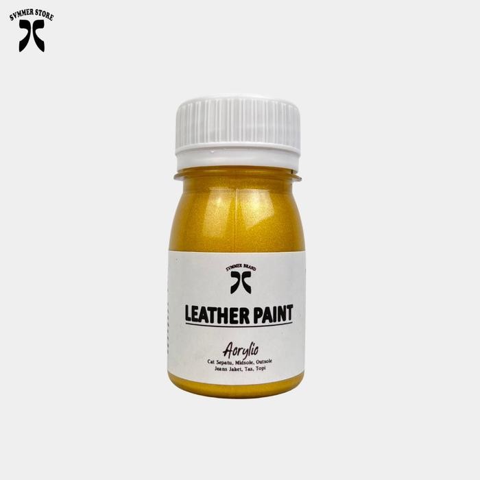 av53-Cat Sepatu Tas Silver Gold / Leather Paint / Cat Sepatu Kulit Canvas Suede Topi Jeans