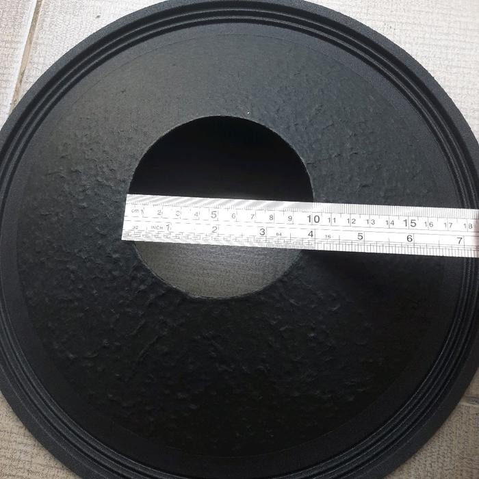 Daun Kertas Speaker 15 inch lubang spul 100mm (4inch) Coating Luar 3 gelombang import