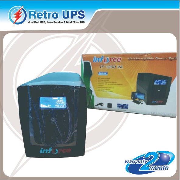 Ups Modif Modifikasi Eksternal Aki 24V Inforce 1200Va Baru - Ups Modifikasi Best Seller