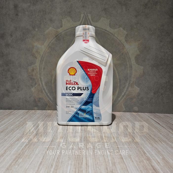 Shell Helix Eco Plus LCGC 5w-30 0.5 Liter - Oli Mobil Original