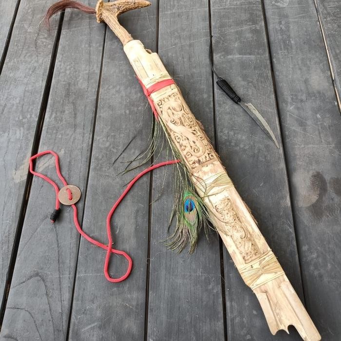 Mandau Ukir Kalimantan S047 Pasti Ori