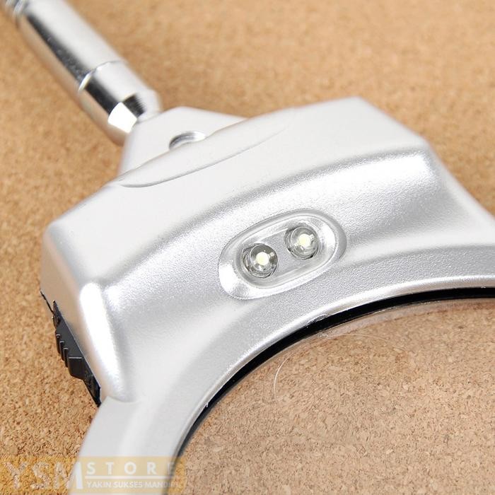 Lampu Led Meja Belajar Baca Buku Portable Dengan Kaca Pembesar