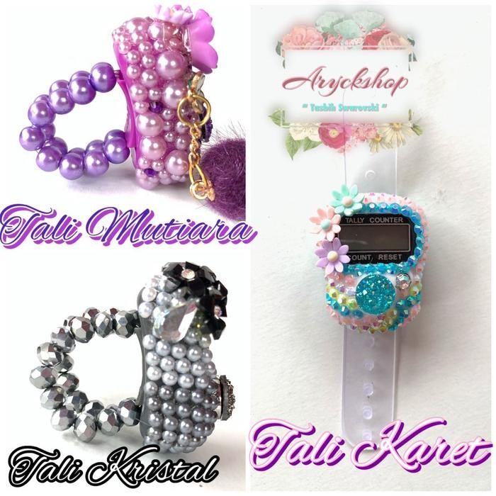 Prom0Besar- Chain Bunga Tasbih Digital Hias Bling Cincin Mutiara Hampers Kado Ultah