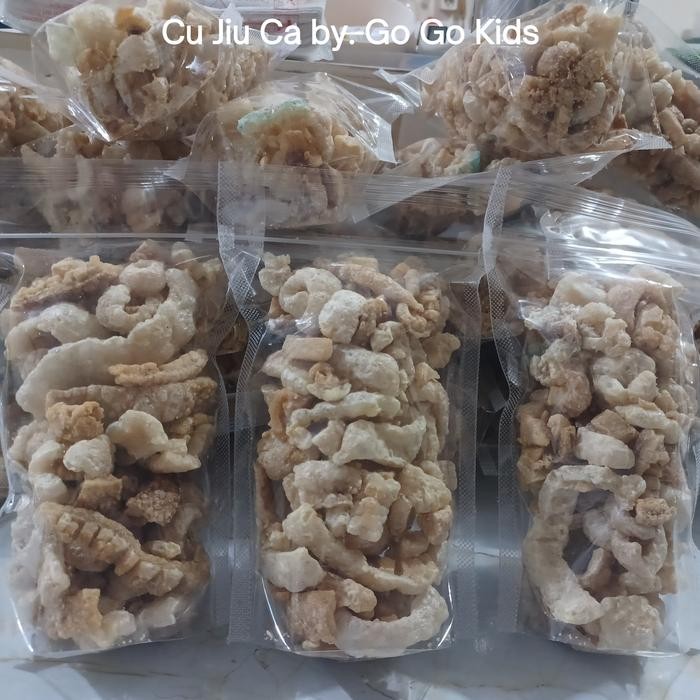 ge4i- Kerupuk Kulit Babi / Dorokdok 100Gr, Cu Jiu Ca Nong, Cujiucha / Rambak