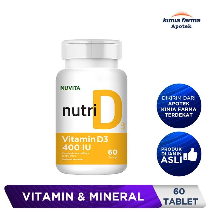 eoug- Nuvita Nutri D3 400 Iu 60 Tablet / Vitamin D3 / Kimia Farma