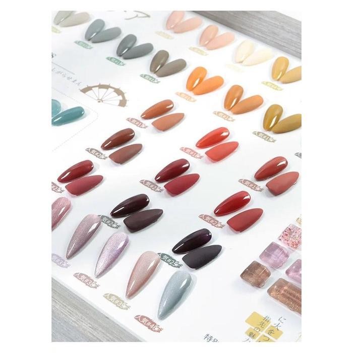 ANNIES Paket Set Gel Nail Polish UV Lengkap 40pcs+3FreeGift Gel Polish Colour/Cat Eye/Jelly