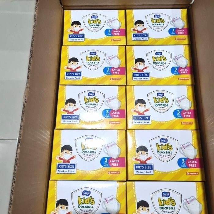 KJB SENSI KIDS DUCKBILL MASK 50 PCS