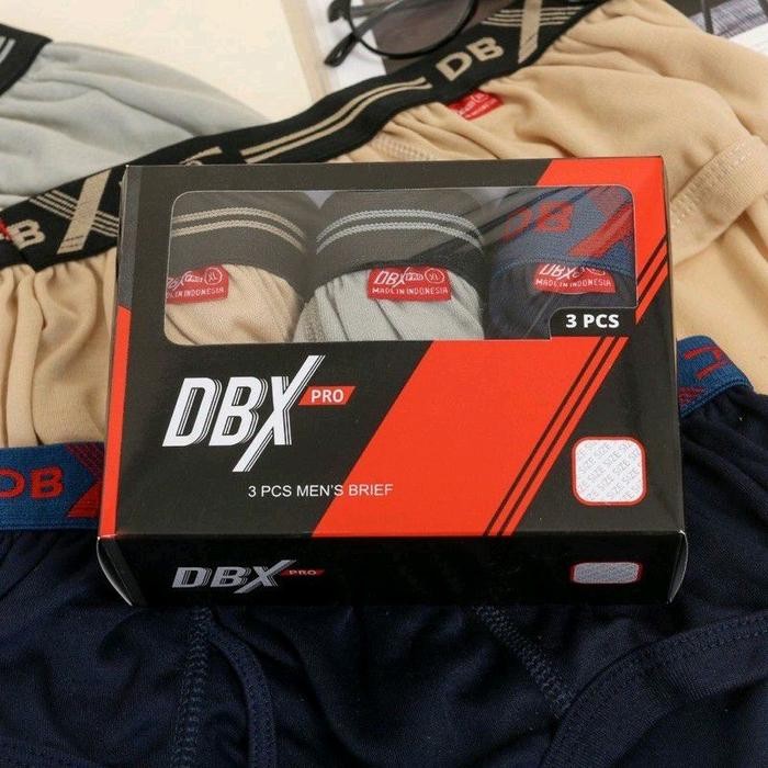 6 pics Celana Dalam segitiga pria DBX PRO MAN karet Boxer