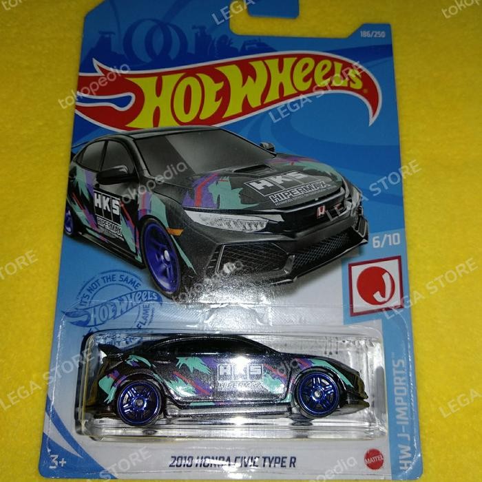 Hotwheels 2018 Honda civic type R HKS Rare item