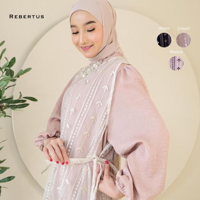 Gamis Raya Outer Brukat Rebertus Naysila