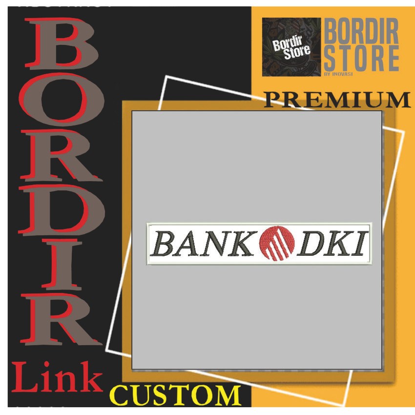 BANK DKI LOGO  BS-1251 PATCH BORDIR LOGO/EMBLEM