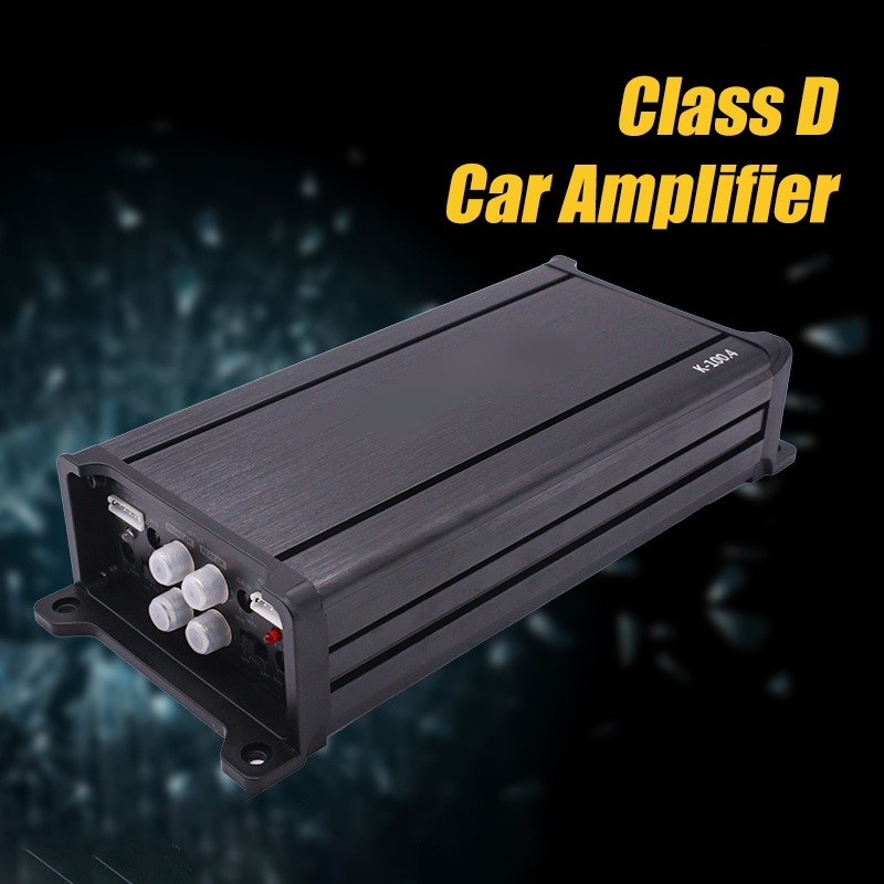 4 Channel Car Power Amplifier Dc 12V High-Power 4X100W Bridgeable Class D Digital Stereo Amplifier