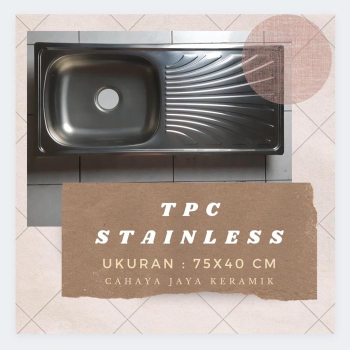 Sink tempat cuci piring 75x40cm