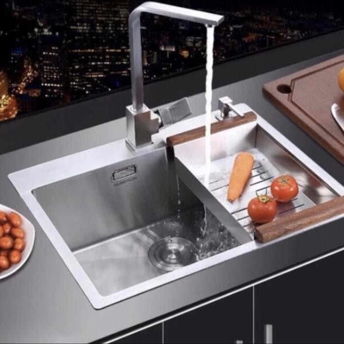 Promo kitchen sink 6045 thsink stainless model onan