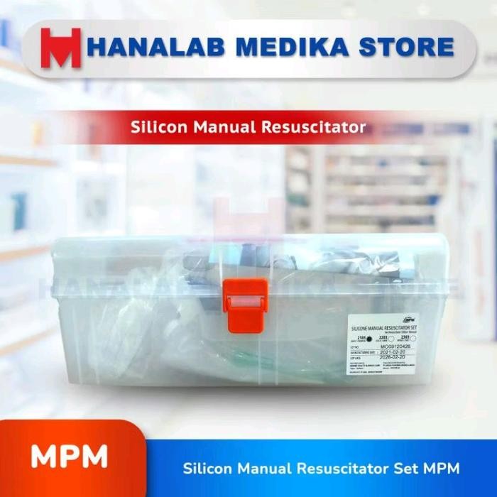 Ready MpmResuscitator Set Silicone Manual Ambubag / DEWASA / ANAK / BAYI