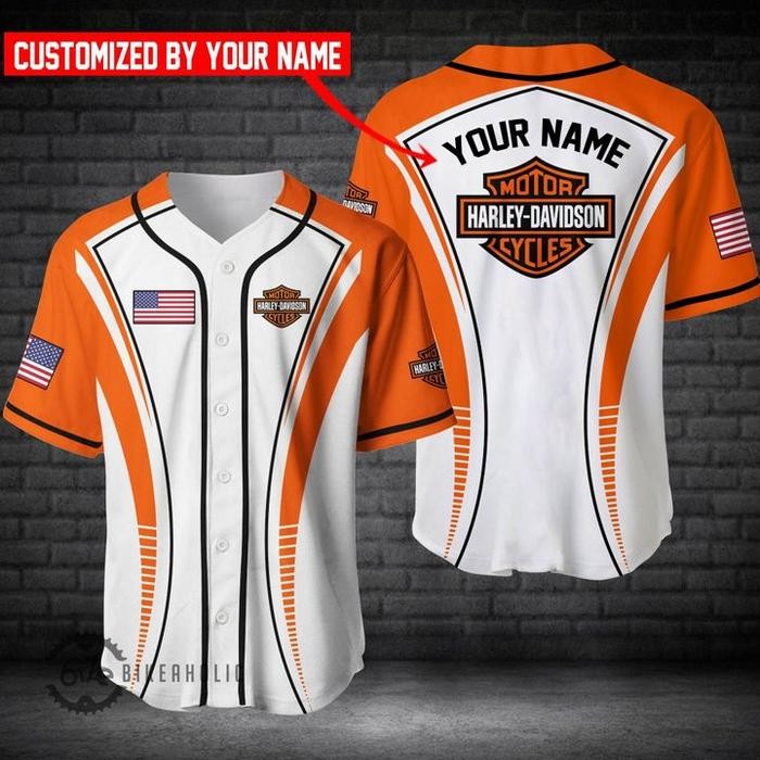 Jersey Baseball Nike Kaos Bisbol Nike Baju Baseball Harley Davidson-11 Promo !