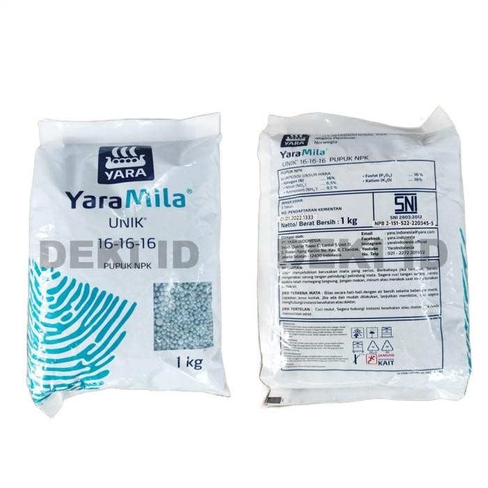 dena- Yaramila Unik 1 Kg Pupuk Npk 161616 Yara Kemasan Pabrik