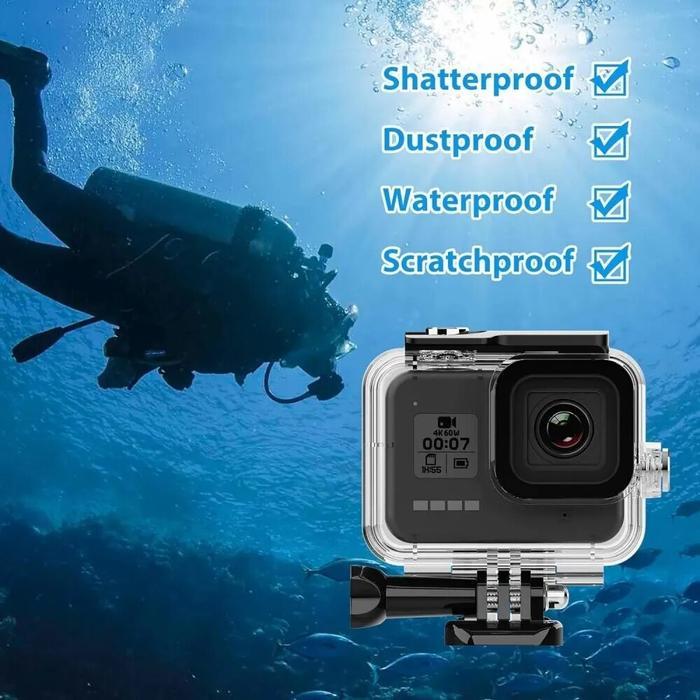 Ready Stok Gopro8 kamera olahraga waterproof shell asli shell tahan air case For GoPro Hero 8