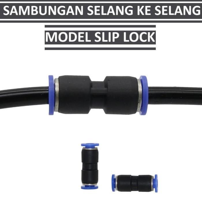 SAMBUNGAN SELANG KE SELANG SLIP LOCK UNTUK SELANG 10X6.5MM KE 10X6.5MM