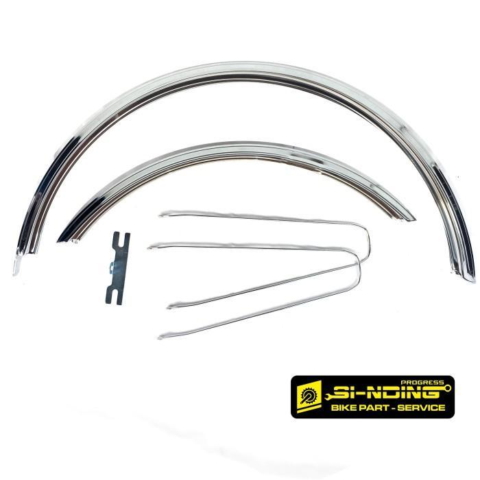 Fender Spakbor Slebor Sepeda Federal Mtb 26 Inch Stainless Chrome Ali Terbaru 