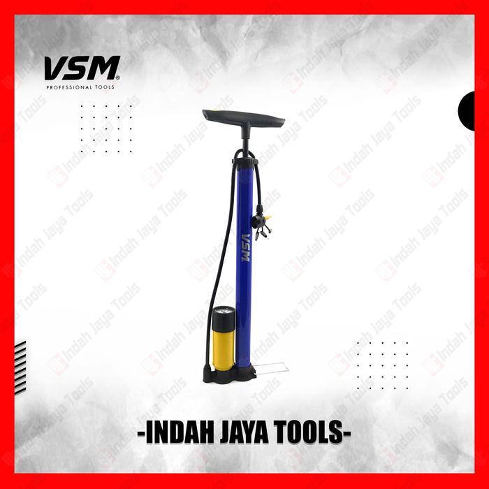 Vsm Pompa Angin Tangan Ban Sepeda Motor Bola Tabung Meter Pentil Hand Pump