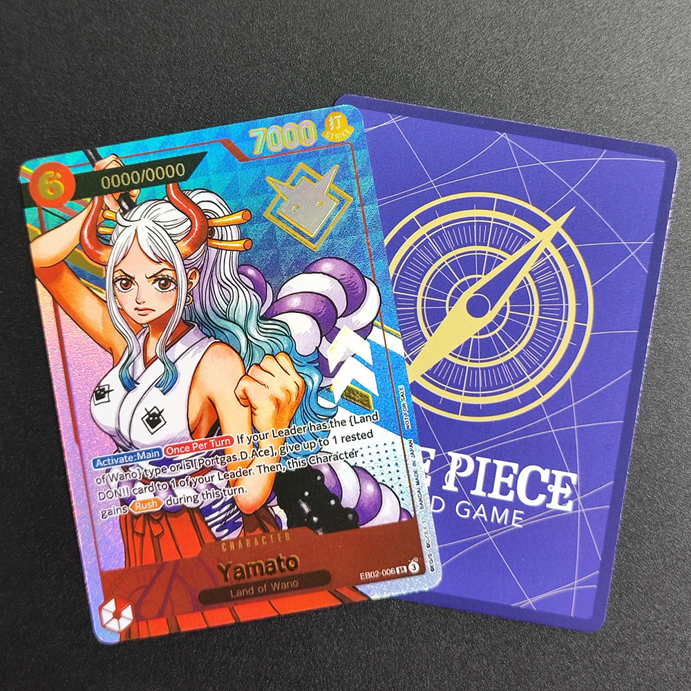 DIY One Piece Serial Card EB02-006 Yamato Luffy EB04-061 Serial Championship Prize Card TCG Game