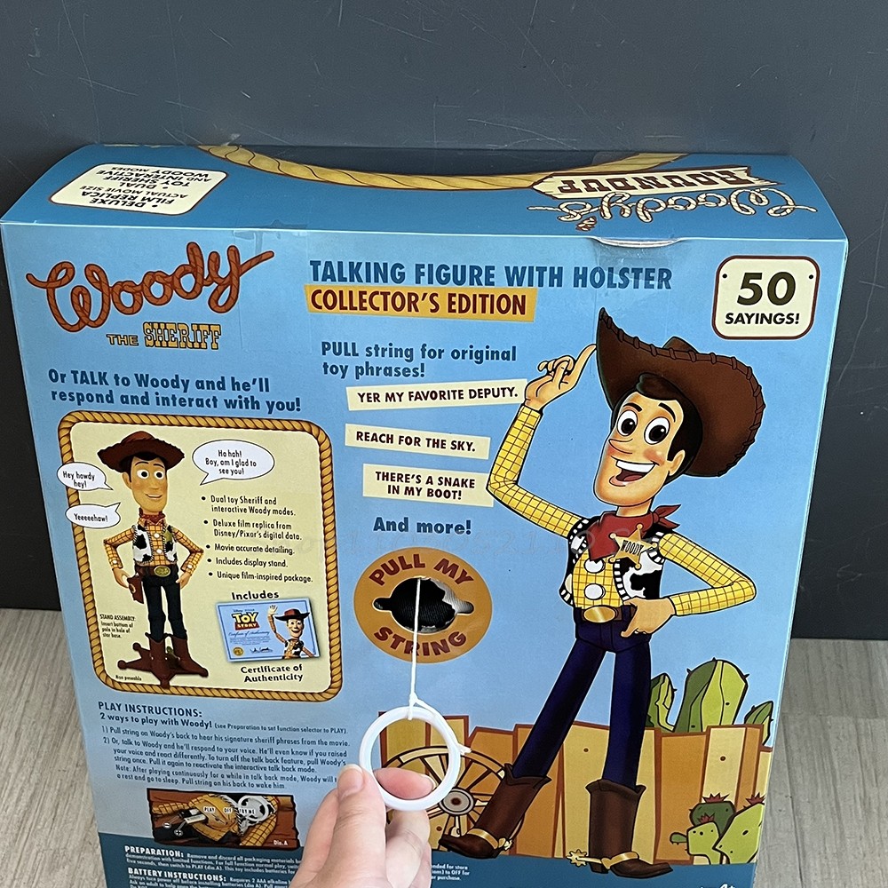 NEW Pixar Toy Story Woody Toy Story 4 Talking Woody Jessie PVC English Movie Sound Woody Roundup TV