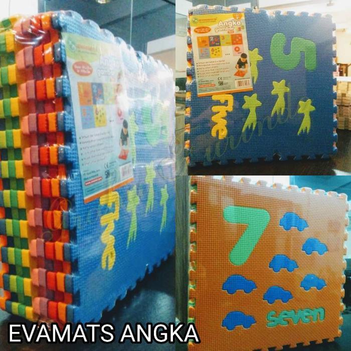 Evamats Angka Evamats Puzzle Alas Serbaguna Bahasa Inggirs