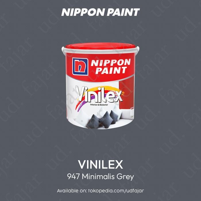 Nippon Paint - Vinilex - Cat Tembok - 947 Minimalis Grey