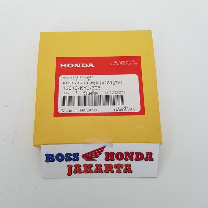 13010-Kyj-305 : Ring Set Piston Ukuran Standar Cbr 250 R Kyj Cbu & Cbr 250 R K33A / Ring Seher