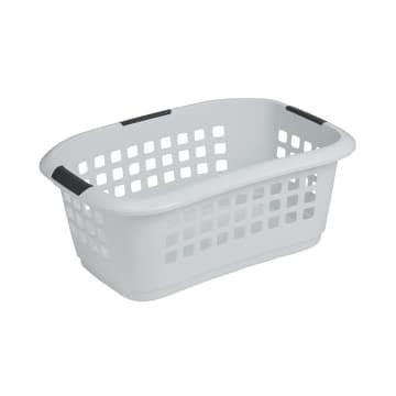 KERANJANG PLASTIK LAUNDRY TEMPAT BAJU STORAGE PUTIH KUAT BERKUALITAS