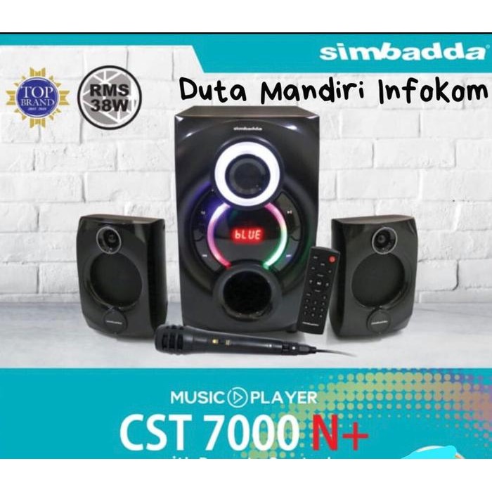 Simbadda Speaker CST 7000 N+ Music Player - CST 7000N+ with Remote