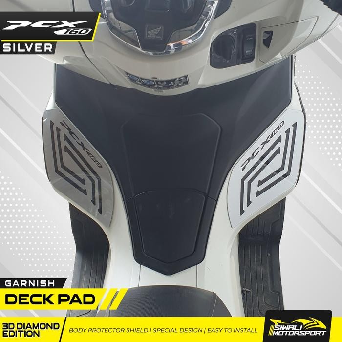 TERMURAH Deck Pad Cover PCX 160 Garnis Kanan Kiri Aksess Motor Honda Akrilik READY STOCK