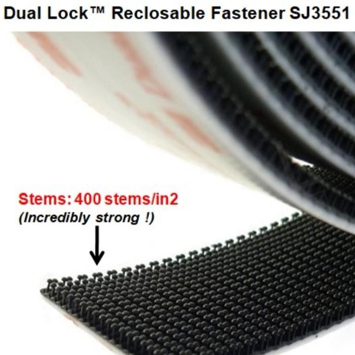 

3M DUAL LOCK RECLOSABLE FASTENER SJ3551 25MM X 1M - VELCRO 3M