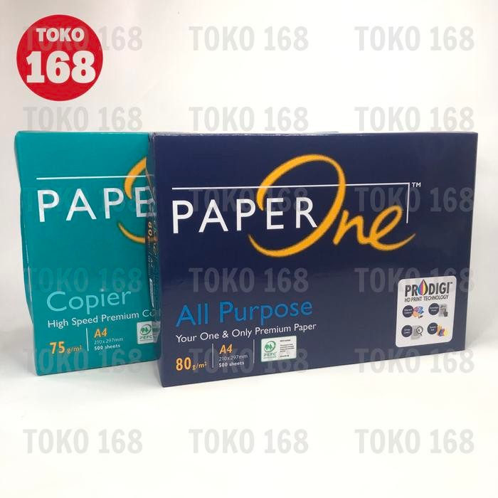 

NEW PRODUK PAPER ONE KERTAS HVS / KERTAS PHOTO COPY A4 (RIM) WARUNG ARA67