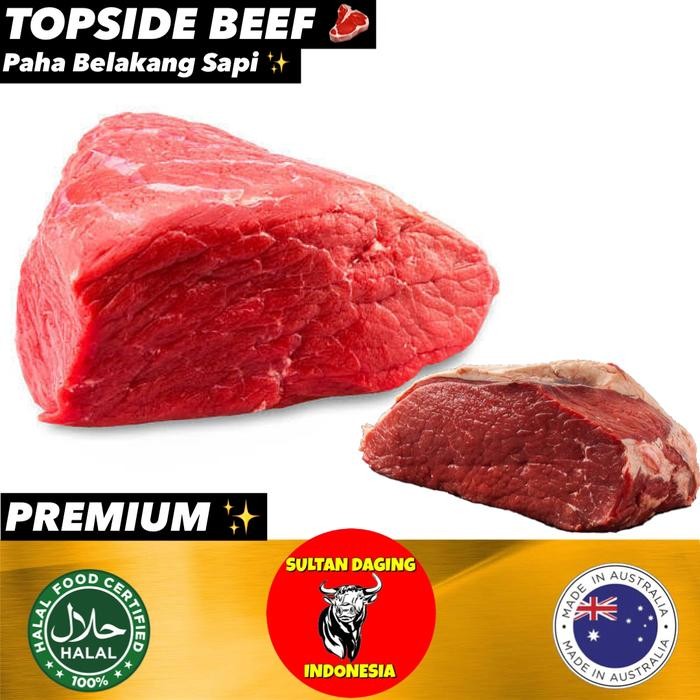

Pilihan- Daging Topside Paha Sapi 1 Kg Australia/Daging Top Side Import/Topside