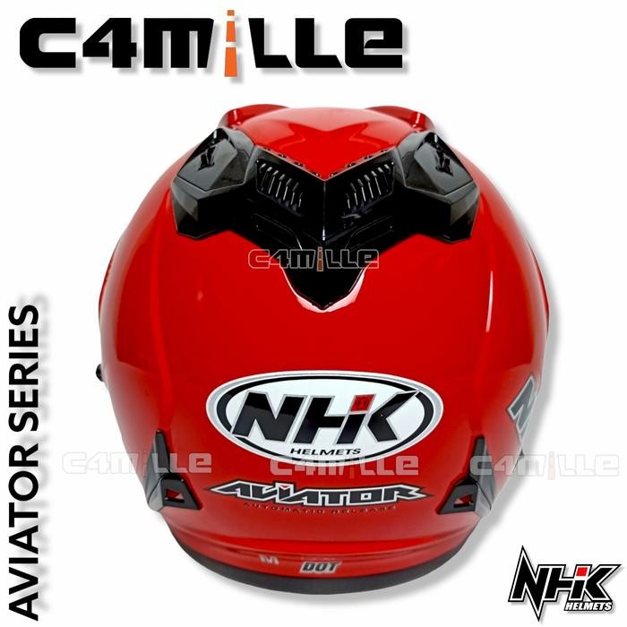 Helm NHK Aviator Double Visor Red ferrari