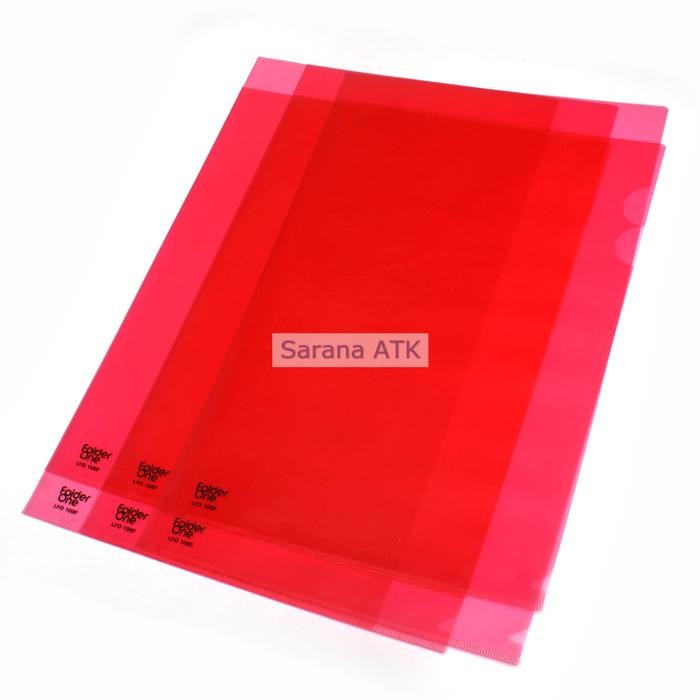 

INTERX MAP L FOLDERONE F4 - FOLIO WARNA Merah - Red - Lusin