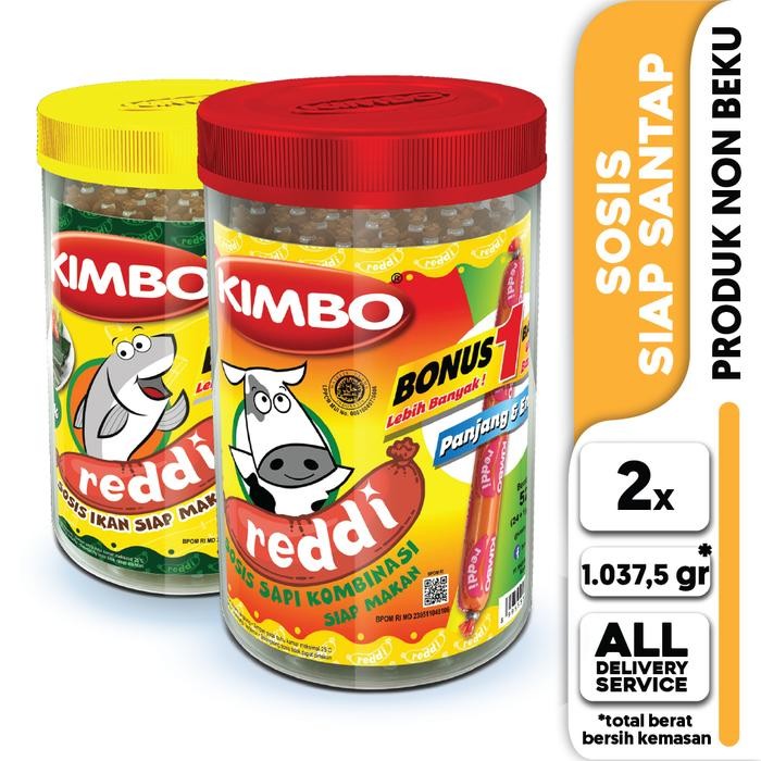 Pilihan- Kimbo Reddi Sosis Sapi & Ikan Rasa Otak-Otak Toples