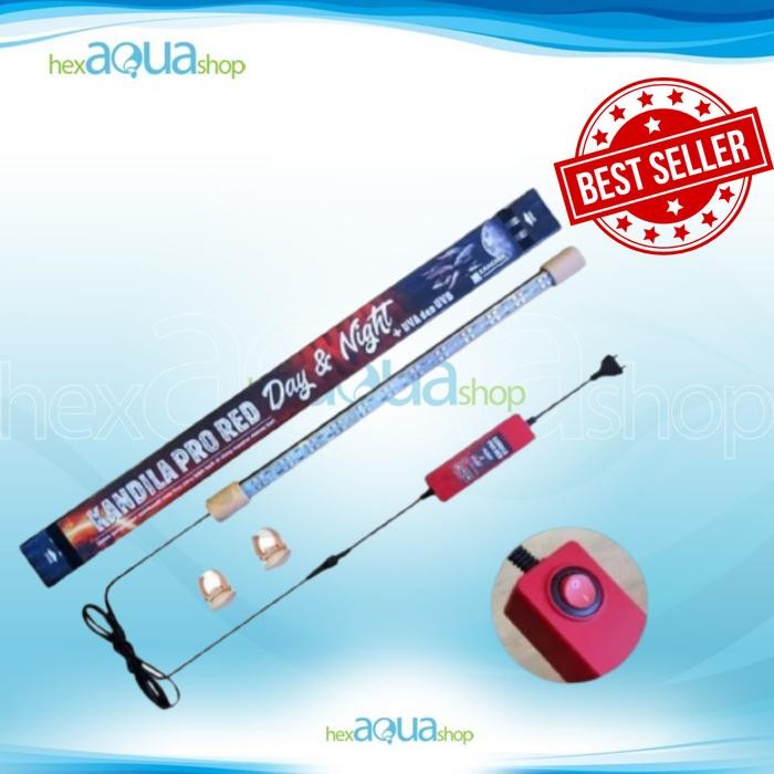 lampu kandila Pro Red day & night view 400 600 800 lampu aquarium