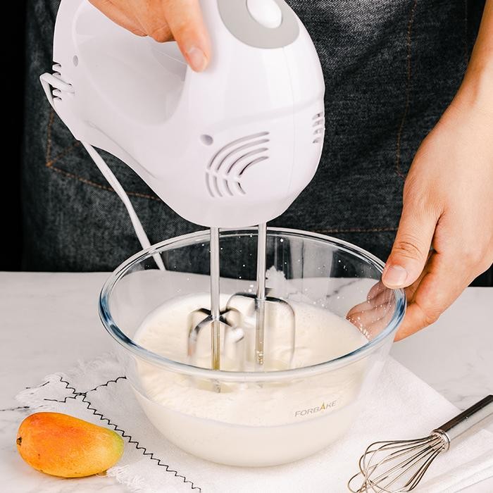 FB58010 Forbake Round Glass Basin S19cm xing Bowl Kocok Adonan Kue/ Mangkok Kaca Serbaguna