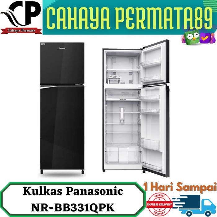 Panasonic NR-BB331Q-PK - Kulkas 2 Pintu 324L Econavi Inverter NRBB331Q