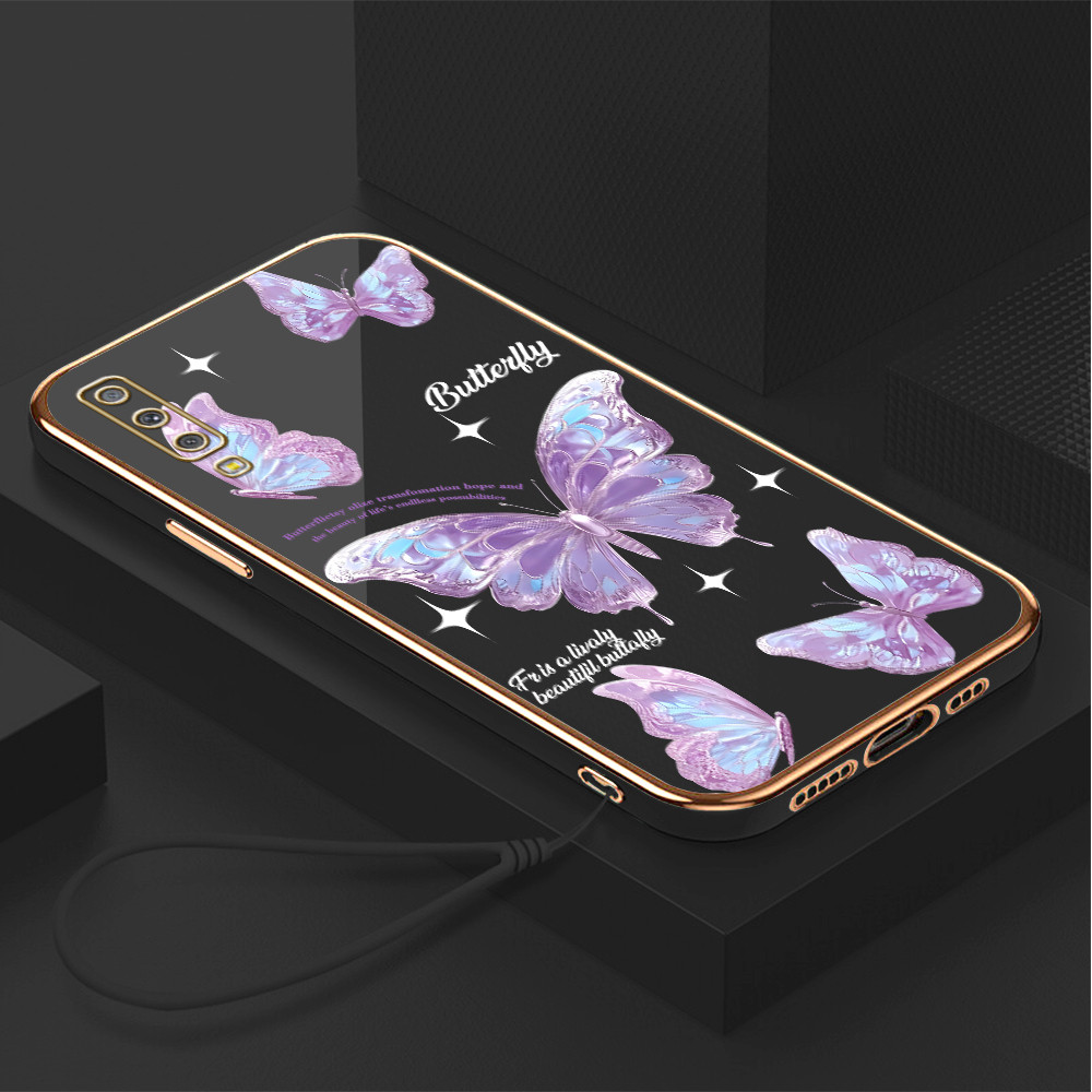 Casing Hp Untuk Compitable With Samsung Galaxy A7 2018 A750 Lokal Stock Lanyard Gratis Phone Case So