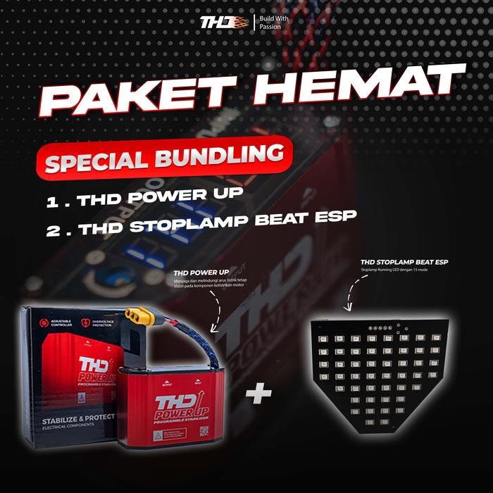 THD Paket Hemat Bundling THD Power Up Motor & Stoplamp Beat ESP Beat Street Beat Eco 2016-2019