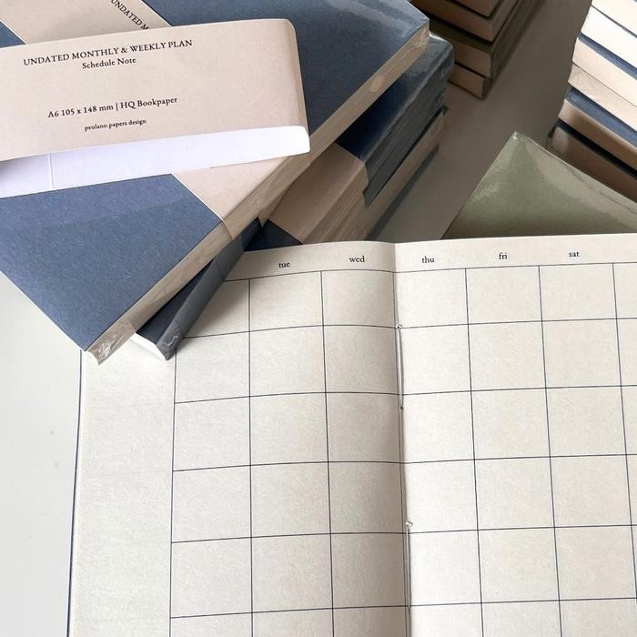 

Undated Planner Pocket Book Buku Catatan Ukuran A6 By Peulanopapers