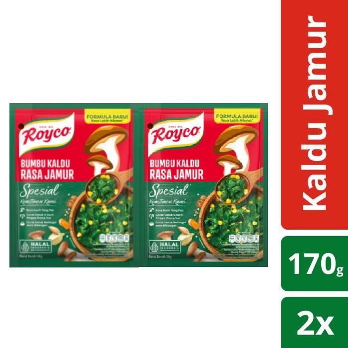 

Stok Baru Royco Bumbu Kaldu Jamur 170G isi 2