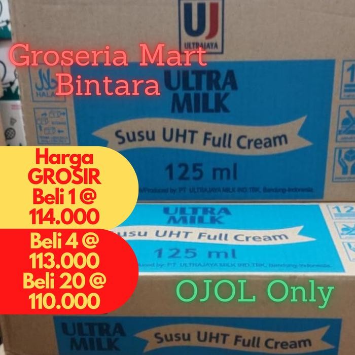 

Pilihan- *Bintara* Susu Ultra Milk Uht Full Cream 125Ml X40 1 Dus Karton Bekasi
